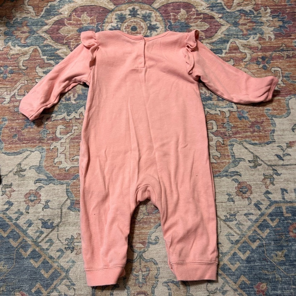 Old navy Pink Kids One Piece with lady bug graphic 6-12 months - Picture 6 of 6